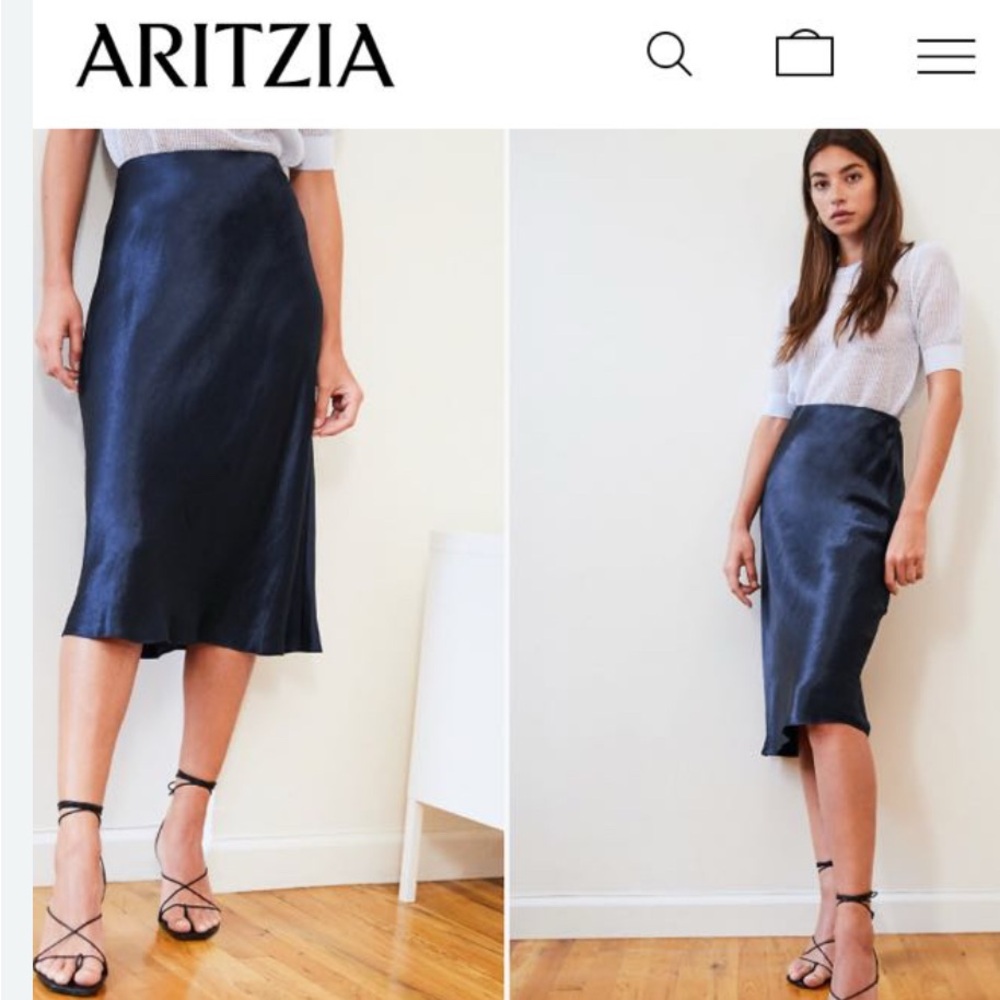 Babaton Navy Blue Women's Skirt